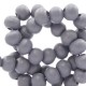 Wood beads round 8mm Urban grey